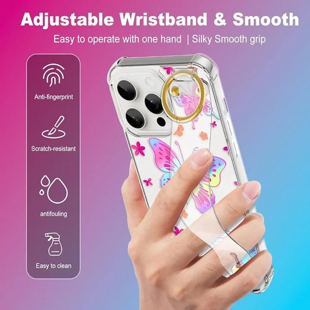 AIGOMARA iPhone 12 Pro Case with wrist strap kickstand phone case NEW!!